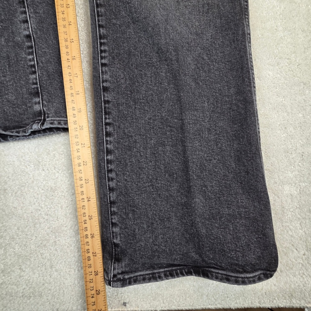 Madewell Curvy Bootcut Jeans Womens 16W Faded Black High Rise Stretch Whiskers - Picture 10 of 10